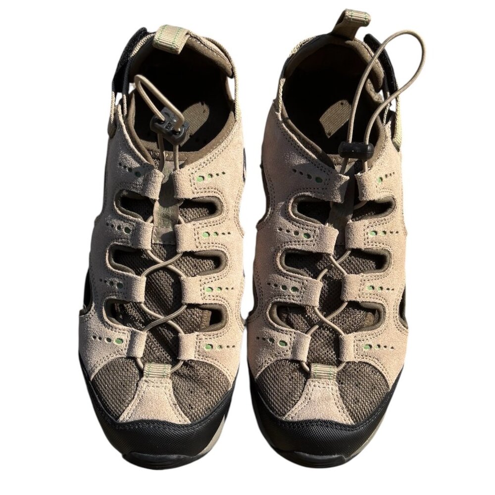 Land's End Men's Beige and Khaki Sz 8 Sneaker Water Shoes
